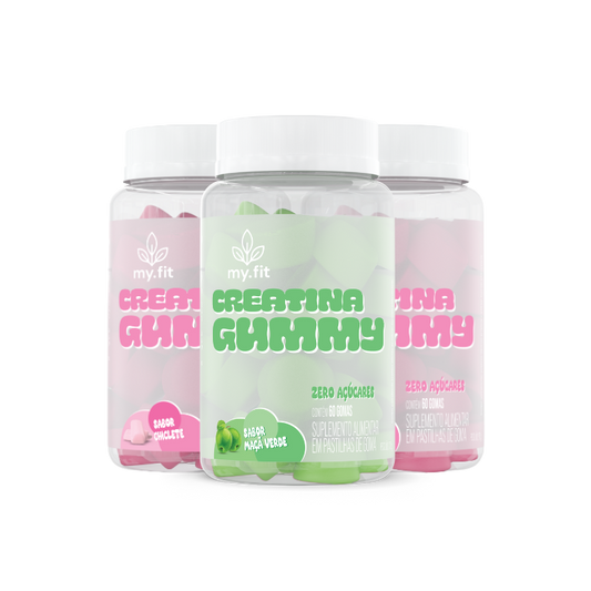 Pack 3 Creatina Gummy Mix Sabores (180 Gomas)