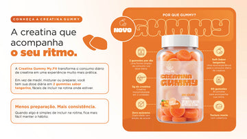 Por que gummy: prática, zero açúcares, textura macia